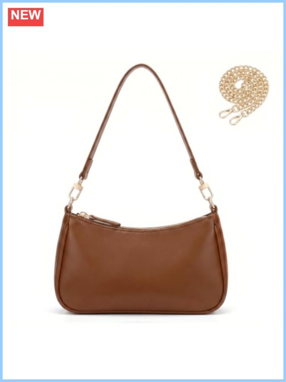 Vegan Leather Hobo Shoulder Bag Crossbody Purse with 2 Straps Y2K Cute Underarm